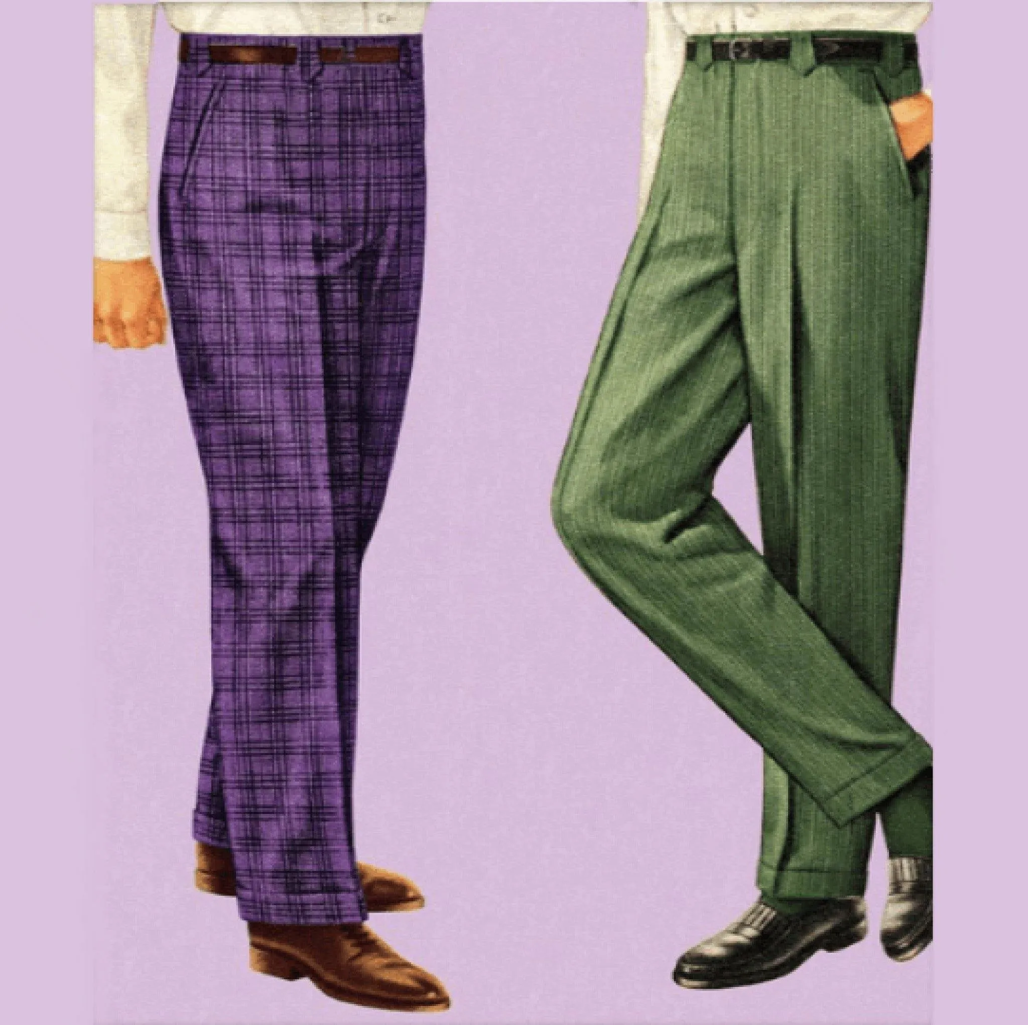 1950s Pattern, Men's Trousers and Bermuda Shorts - Multi-sizes