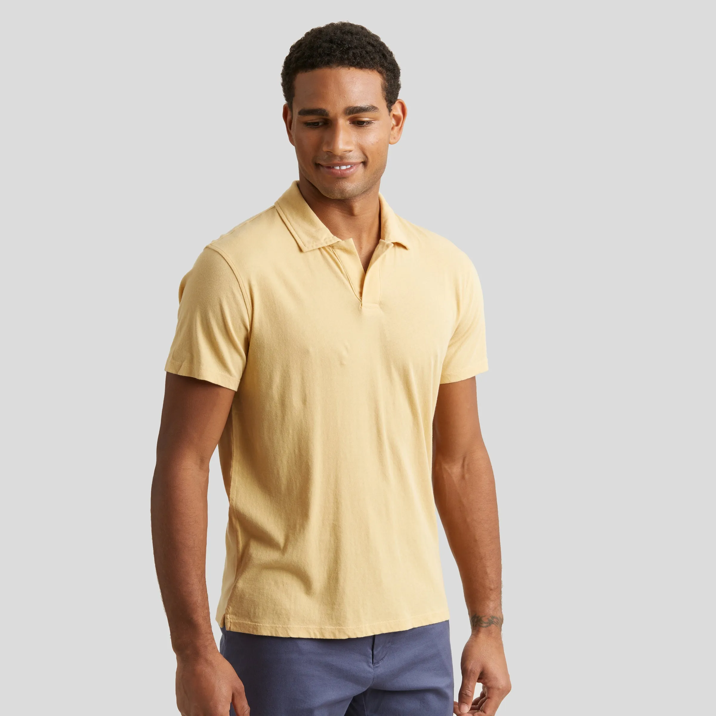 Acme Johnny Collar  Polo - New Wheat