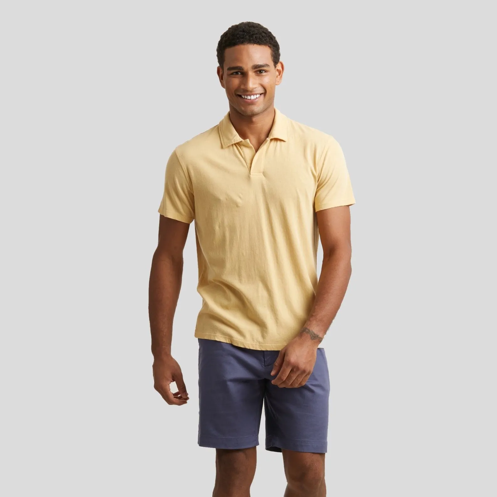 Acme Johnny Collar  Polo - New Wheat