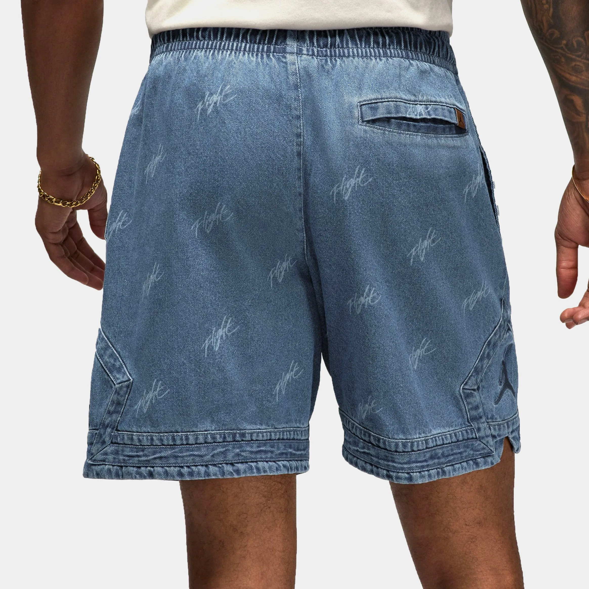 Air Denim Mens Shorts (Blue Grey)