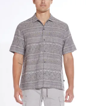 Anza Relaxed Fit Woven Shirt (Charcoal)