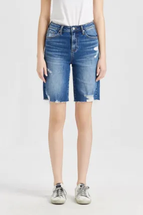 BAYEAS Full Size Super High Rise Denim Bermuda Shorts