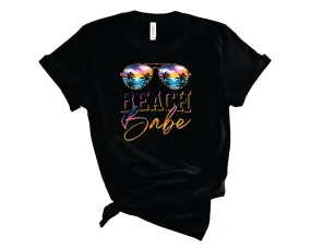 Beach Babe Sunglasses Leopard - Graphic Tee