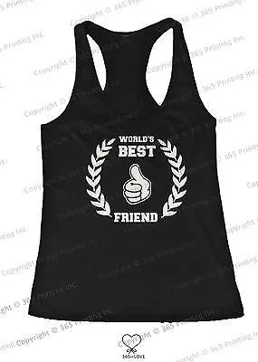 BFF Tank Tops World's Best Friend Matching Shirts for Best Friends