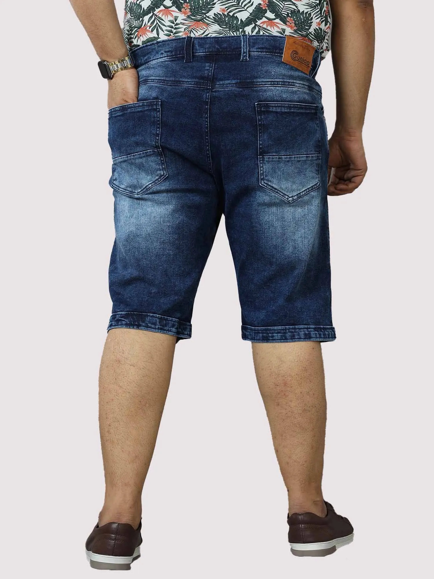 Blue Denim Shorts Men's Plus Size