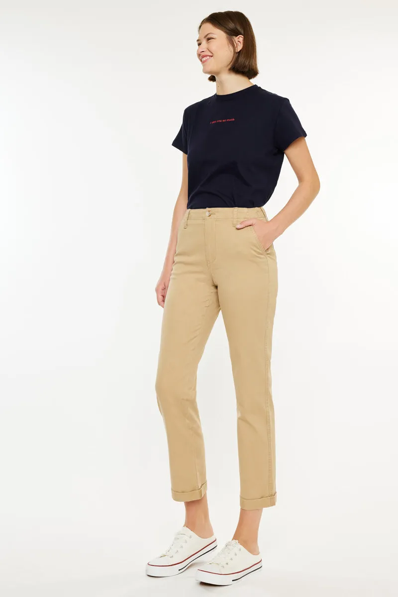 Carol High Rise Slim Chino