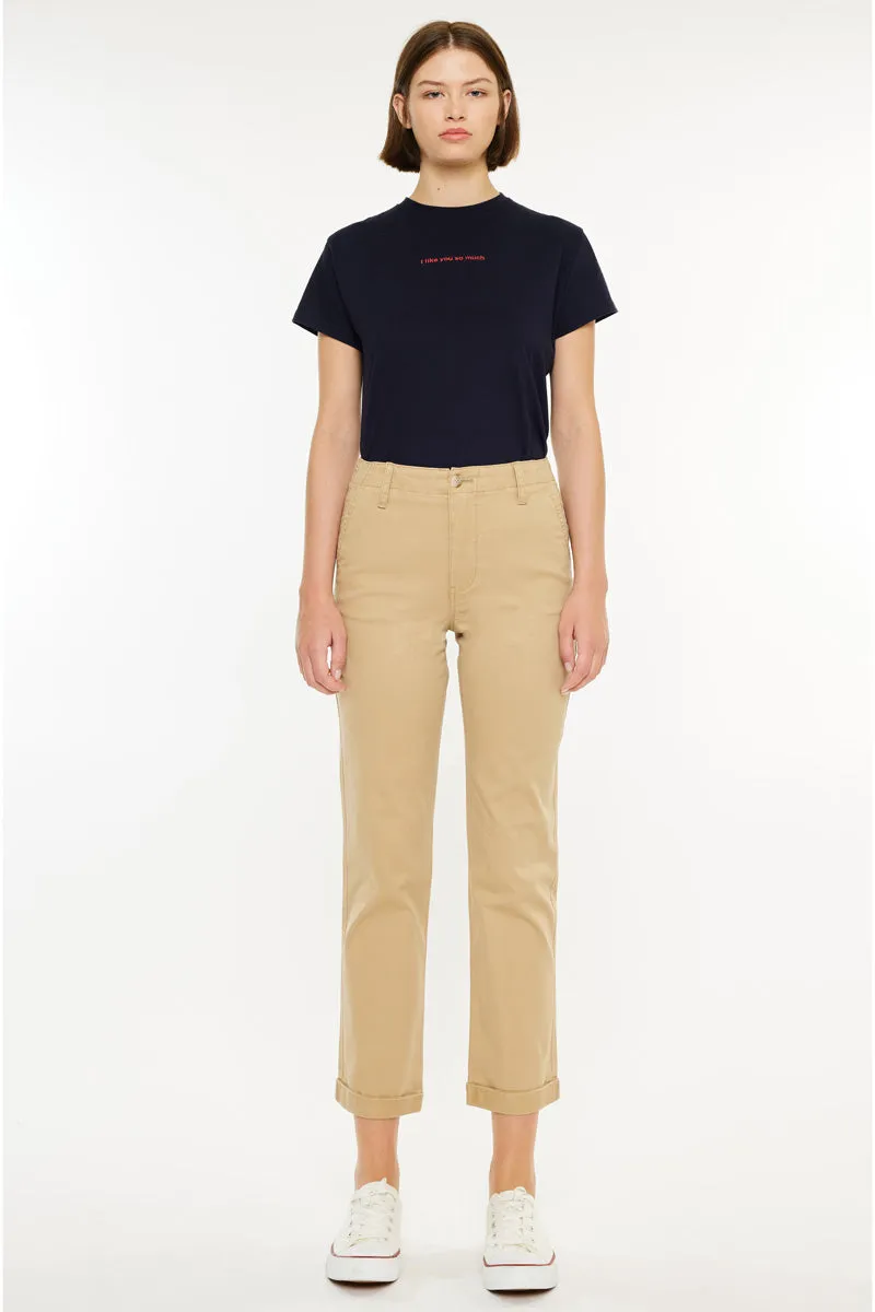 Carol High Rise Slim Chino