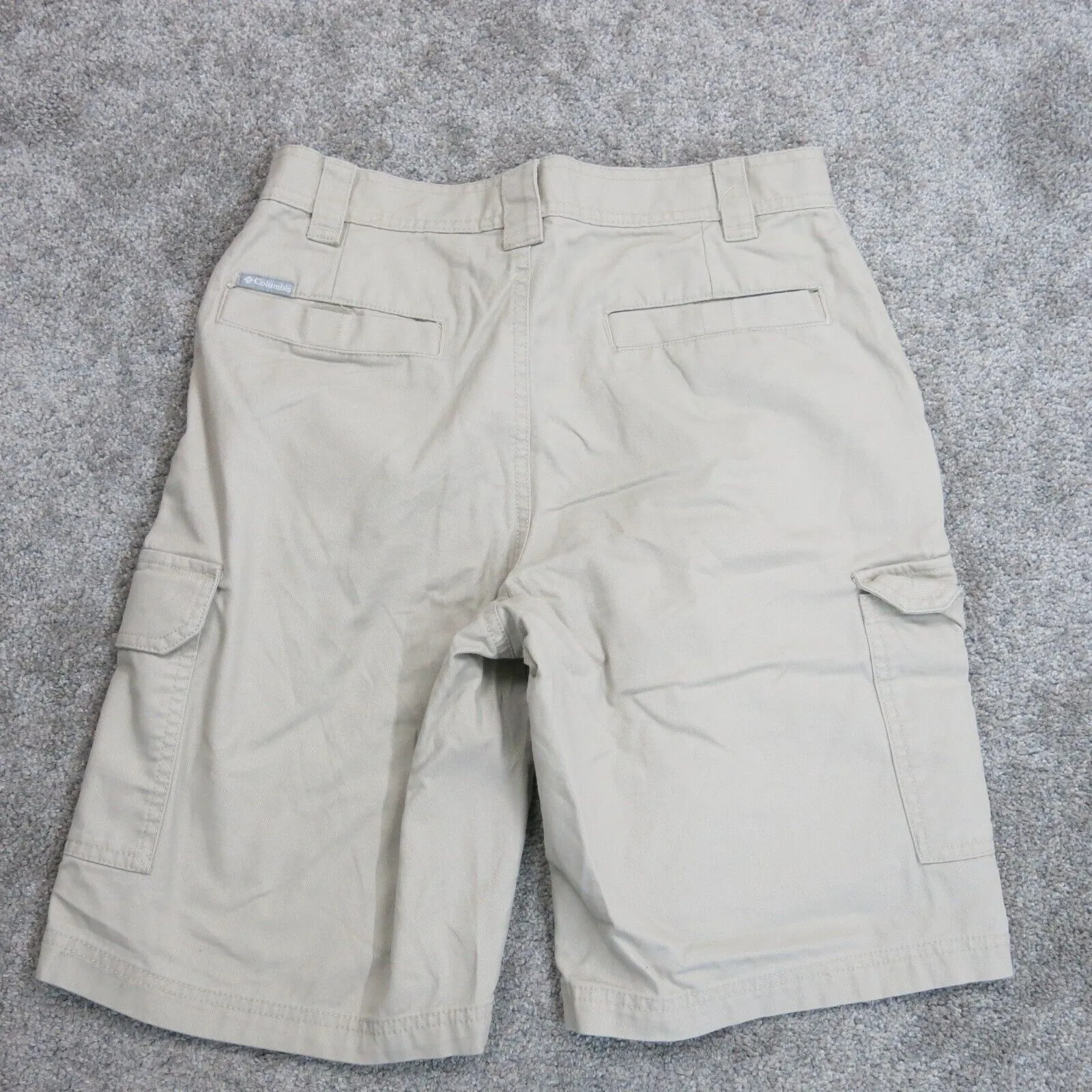 Columbia Sportswear Mens Super Stretch PFG Bermuda Shorts Mid Rise Tan Size 11