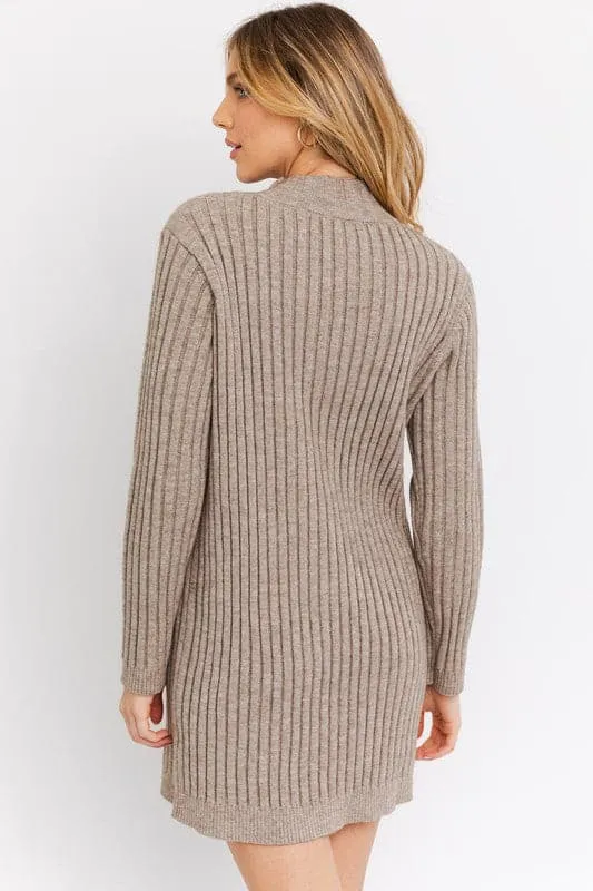 Cozy Vibes Turtleneck Sweater Dress