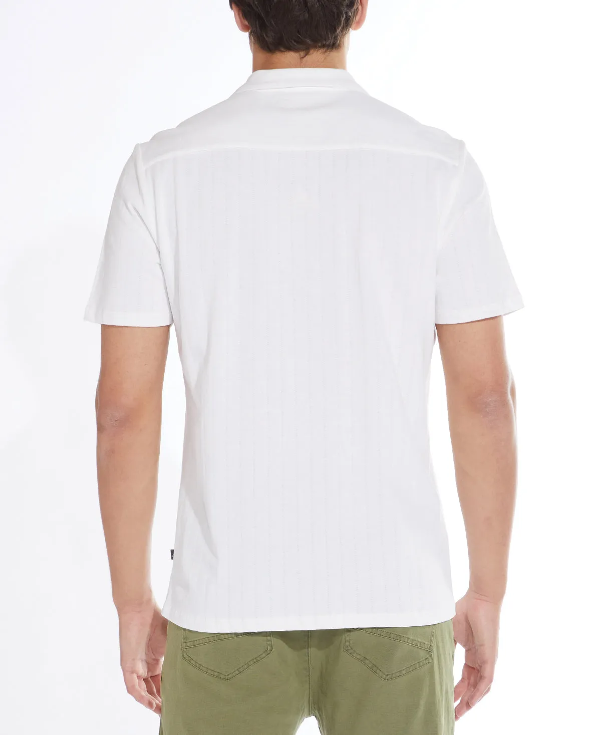 Dawson Knit Resort Shirt (White)