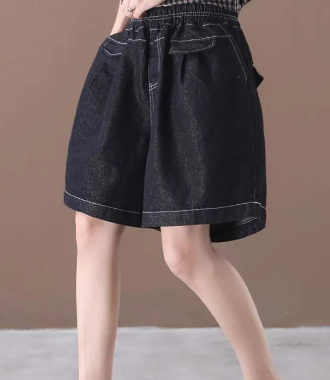 Denim Loose Denim Cotton Pants Summer Women Shorts