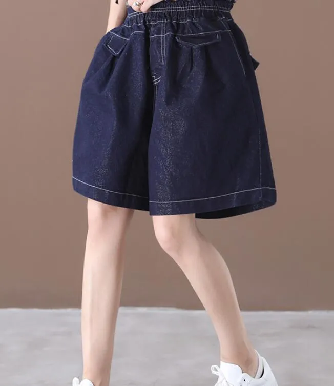 Denim Loose Denim Cotton Pants Summer Women Shorts