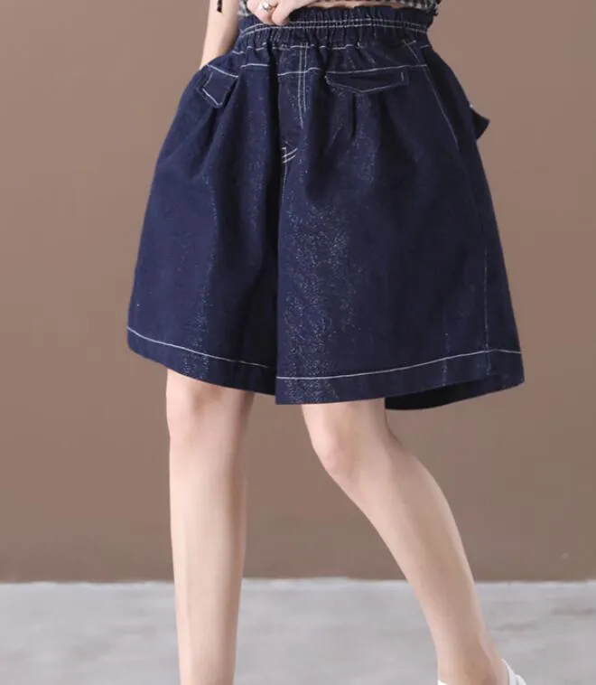 Denim Loose Denim Cotton Pants Summer Women Shorts