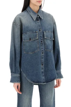 denim overshirt by