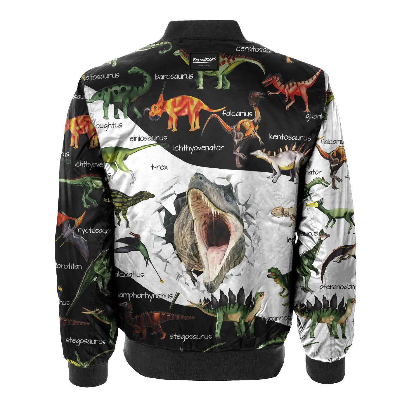 Dino Map Bomber Jacket