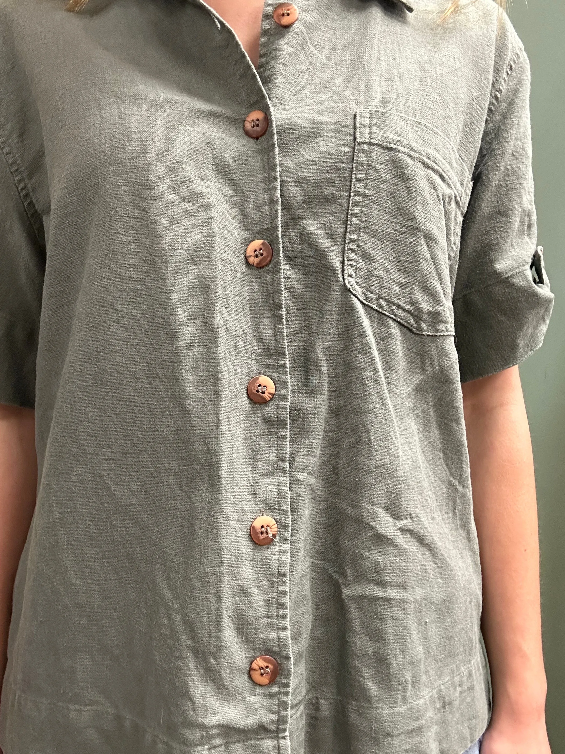 Dressbarn olive Tops, medium