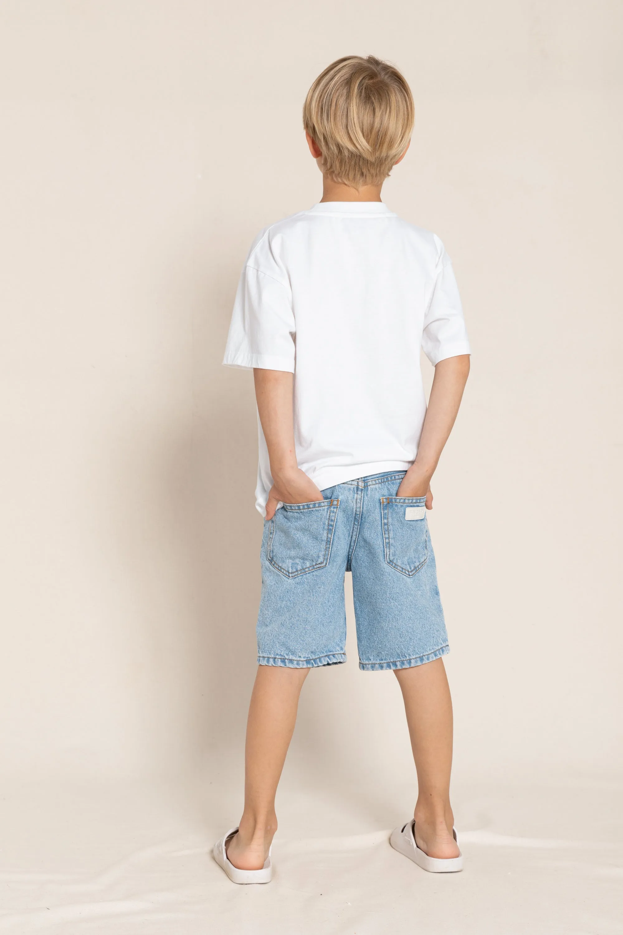 EDWARD Bleached Blue - Bermuda Shorts