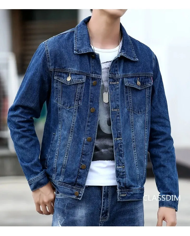 High Quality Single Breasted Cotton Denim Jackets