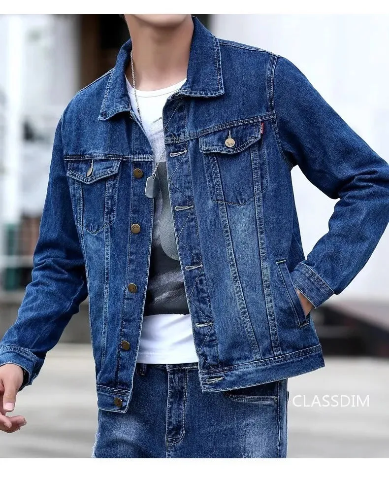 High Quality Single Breasted Cotton Denim Jackets