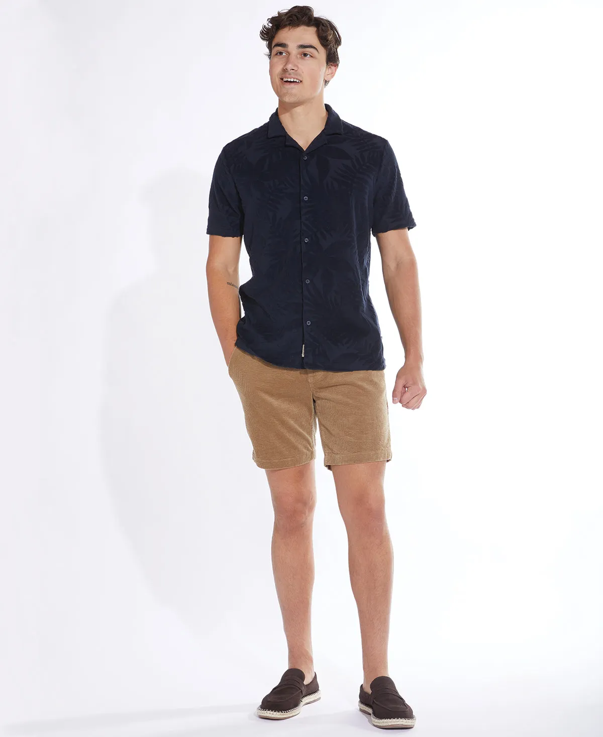 Kanoa Knit Resort Shirt (Dark Navy)