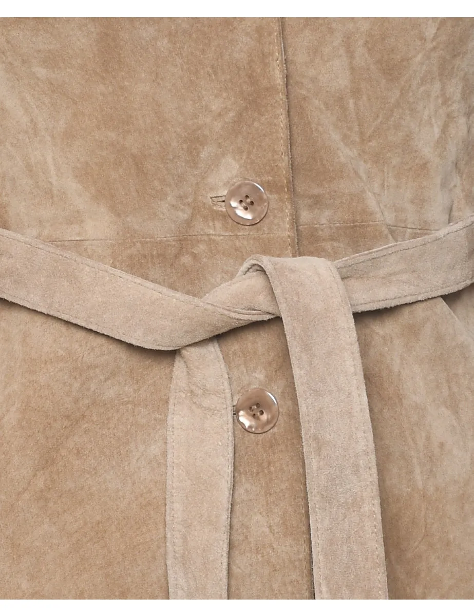 Light Brown Suede Jacket - S