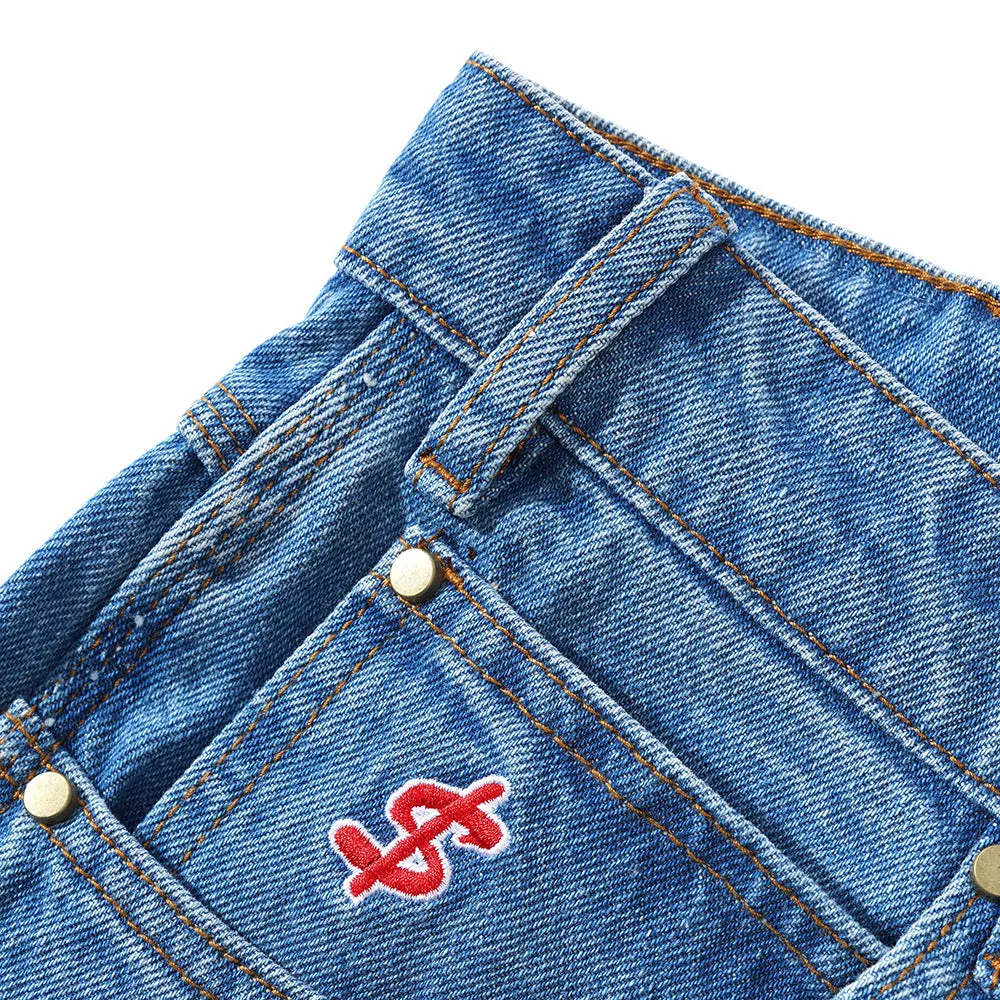 Logo Denim Shorts