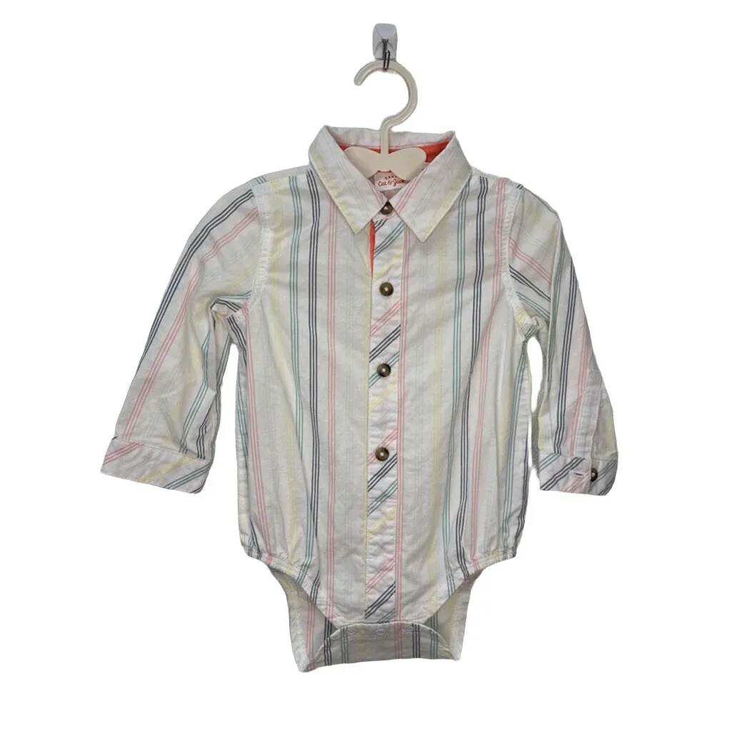 LS Button Down Onesie