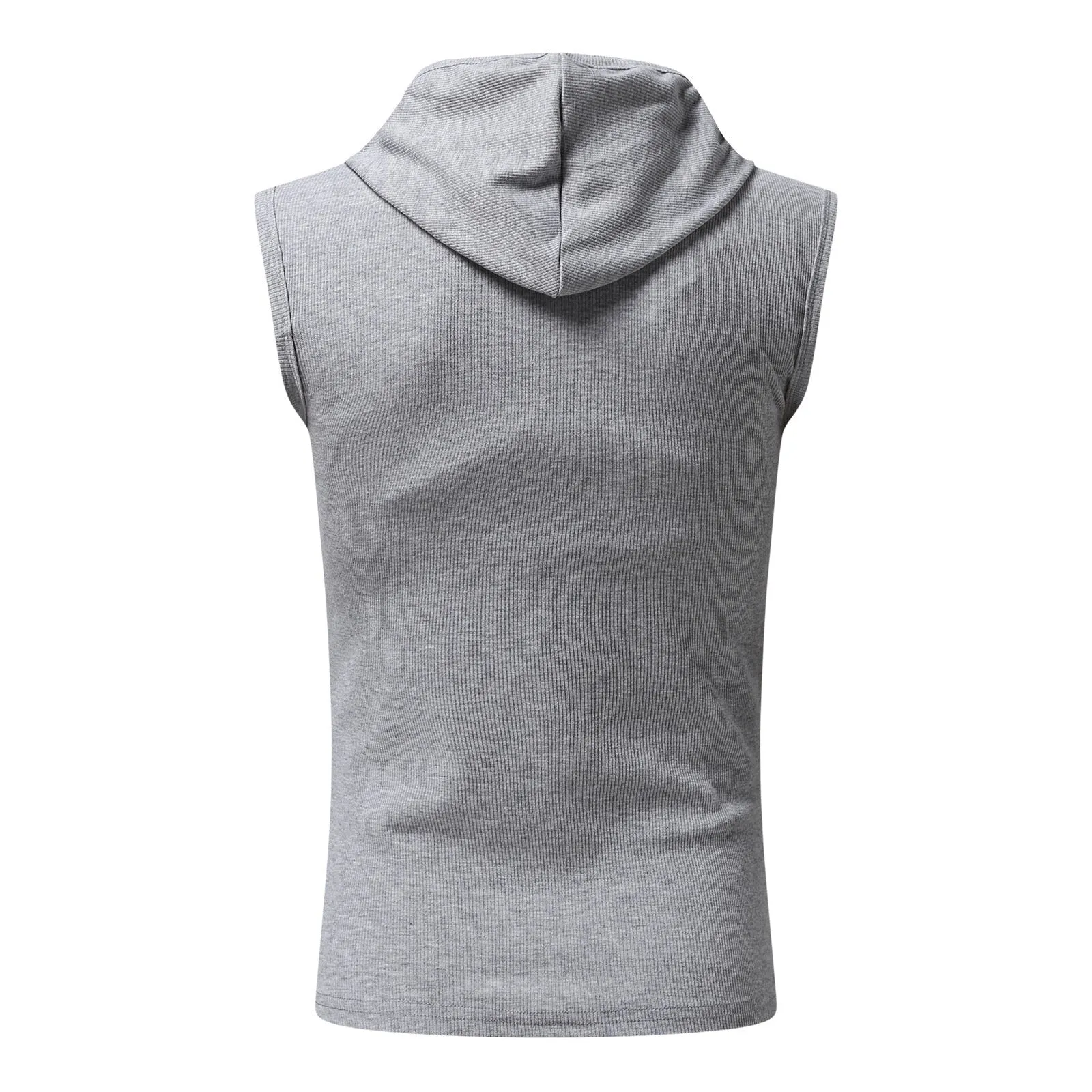  Men's Breathable Sleeveless Hoodie Elastic Fit Fitness Sports Sportswear Bodybuilding Sweatshirt Mens Tops