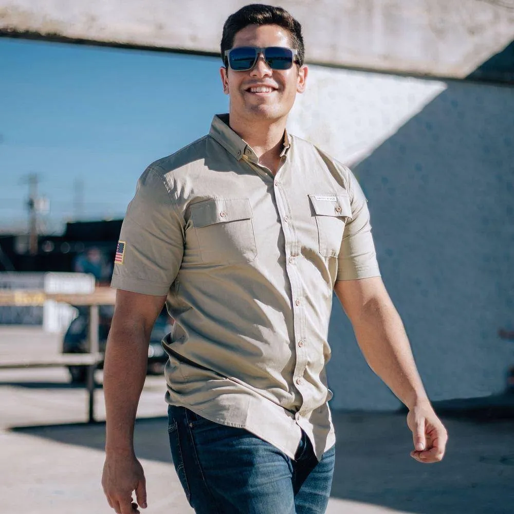 Men's Garage Button Down - Tan