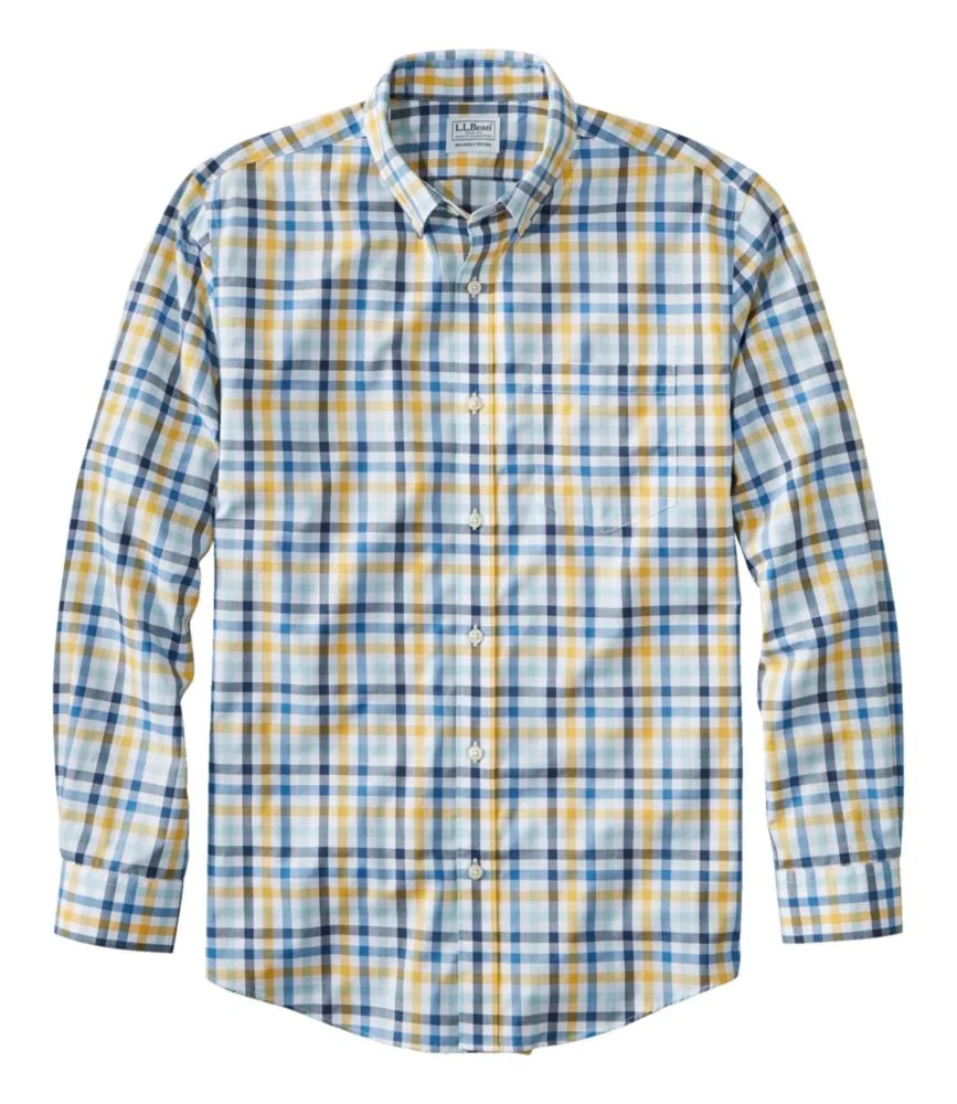 Men's Wrinkle-Free Kennebunk Sport Shirt, Slightly Fitted Check