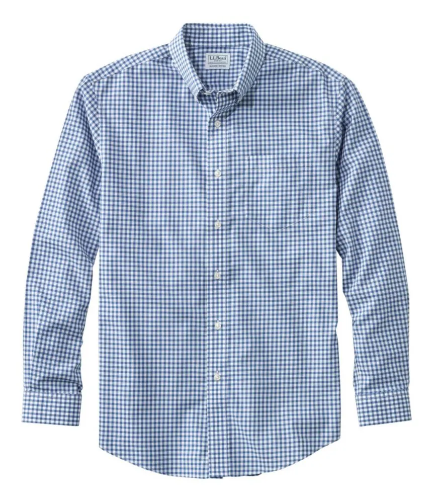 Men's Wrinkle-Free Kennebunk Sport Shirt, Slightly Fitted Check