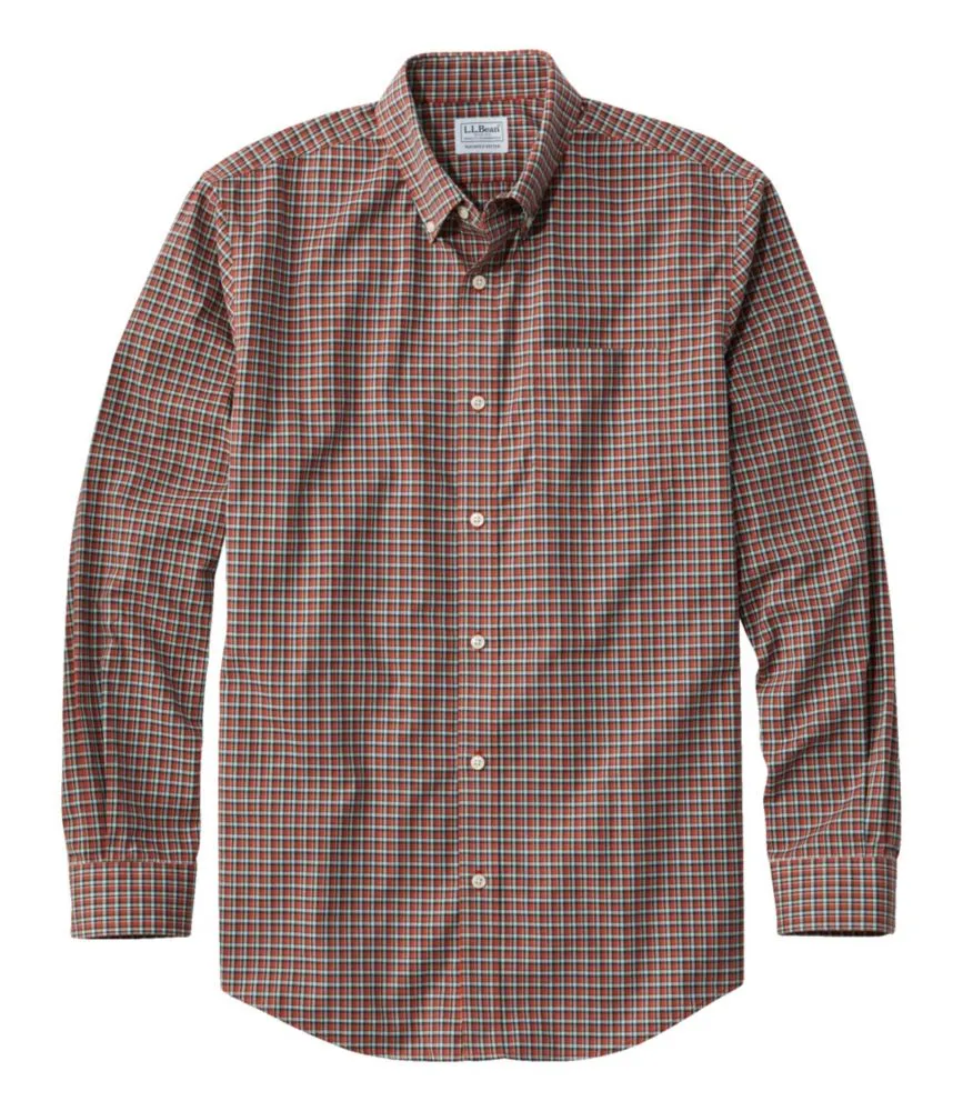 Men's Wrinkle-Free Kennebunk Sport Shirt, Slightly Fitted Check