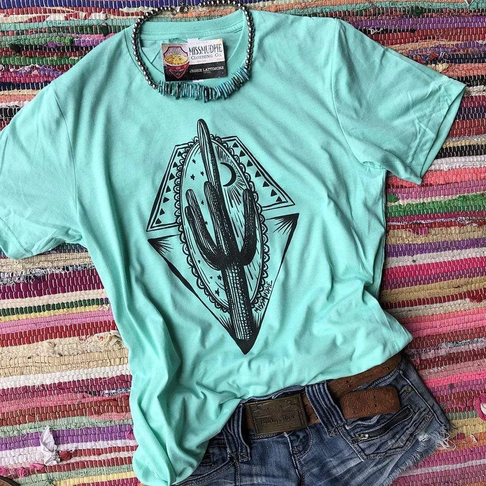 Midnight Cactus Tee