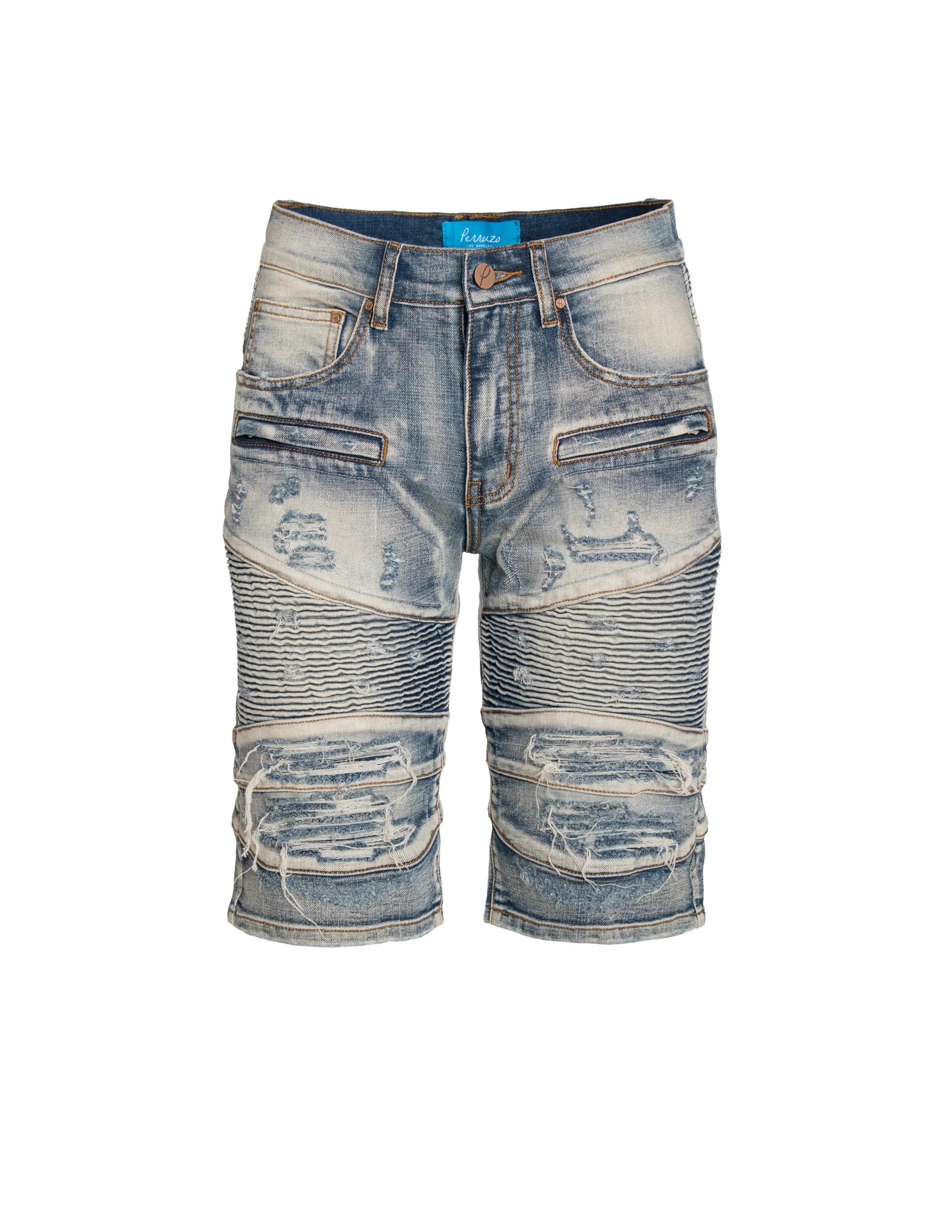 Moto Trash Denim Shorts  5200