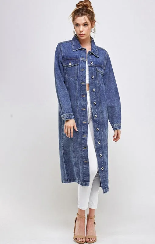 NON-STRETCH THIRD QUARTER DENIM JACKET