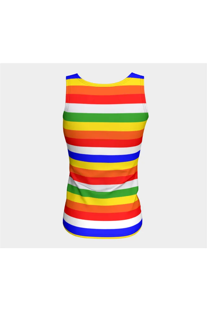 Rainbow Riff Fitted Tank Top