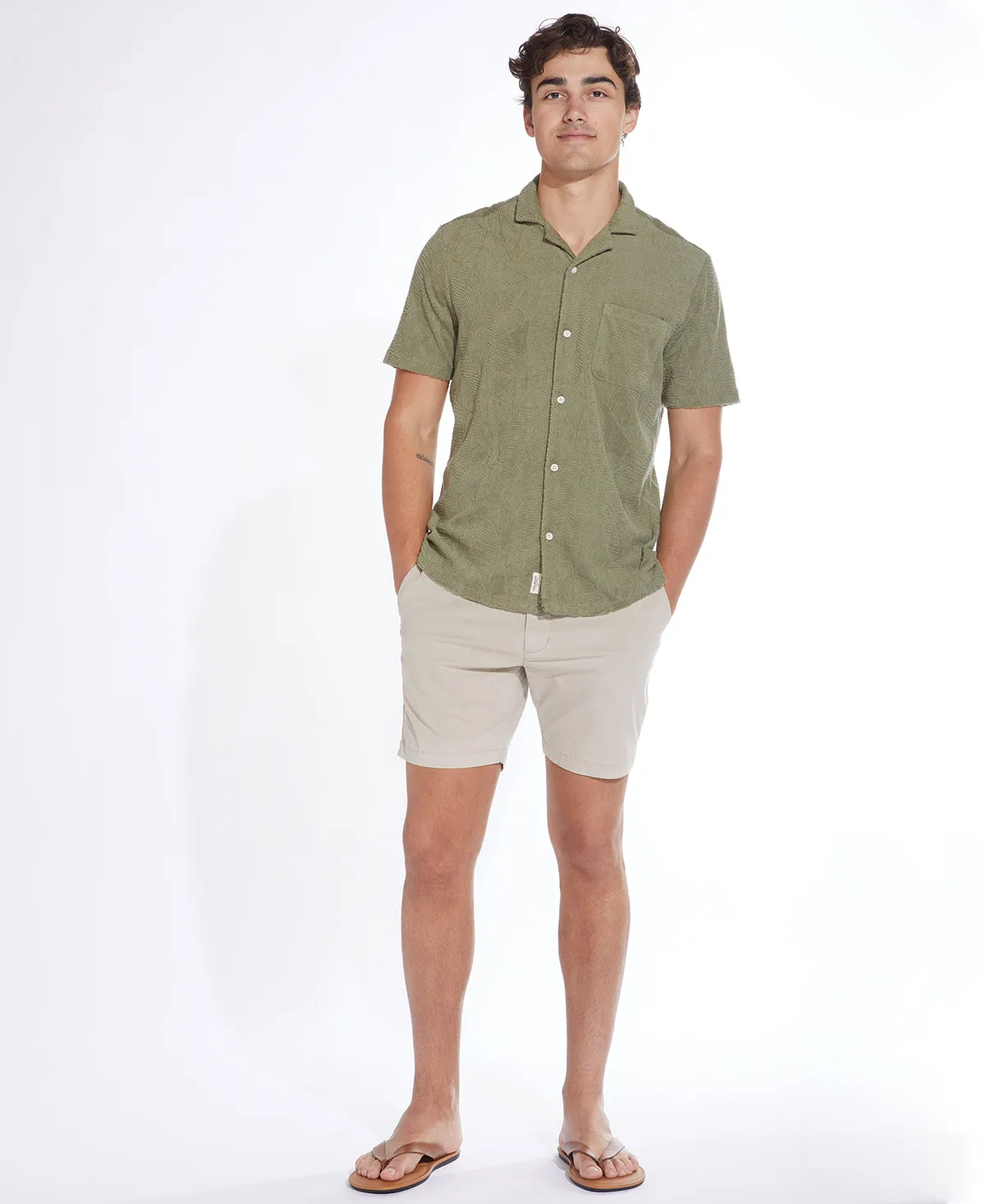 Rivera Knit Pocket Resort Shirt (Olive)