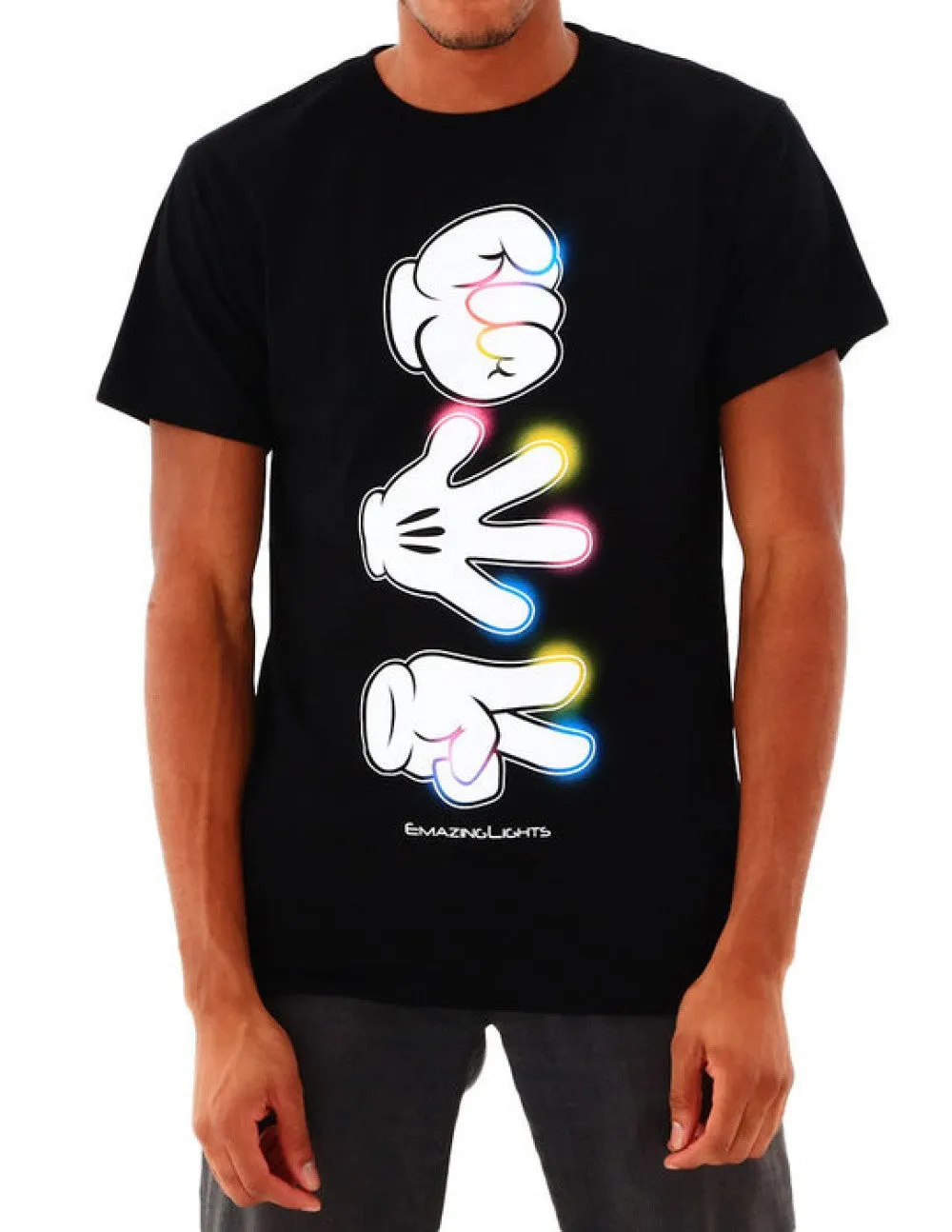 Rock, Paper, Light Show Tee