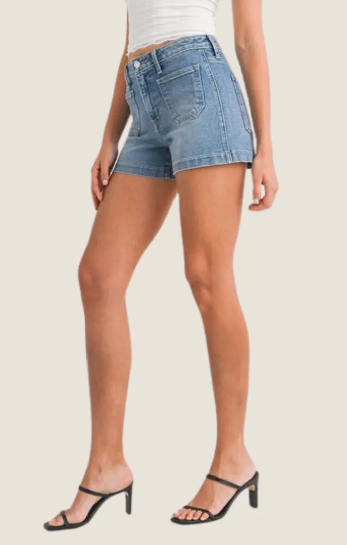 Tatiana Light Denim Shorts