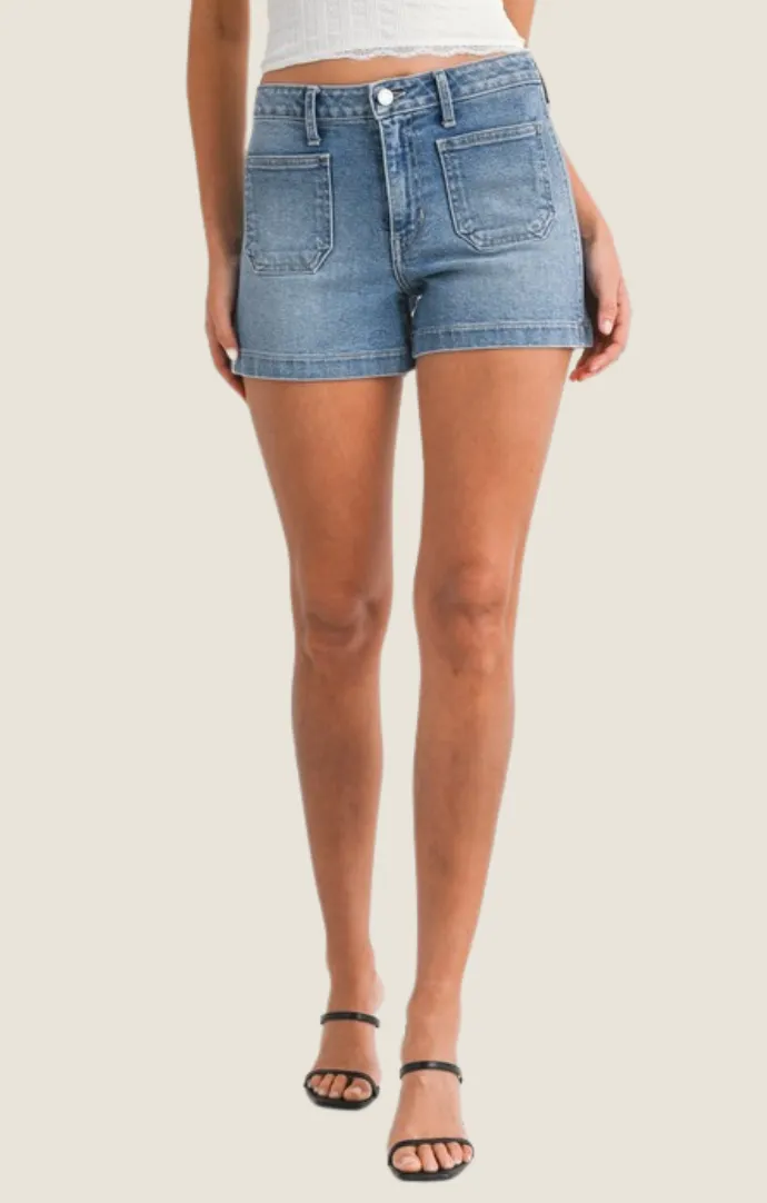 Tatiana Light Denim Shorts