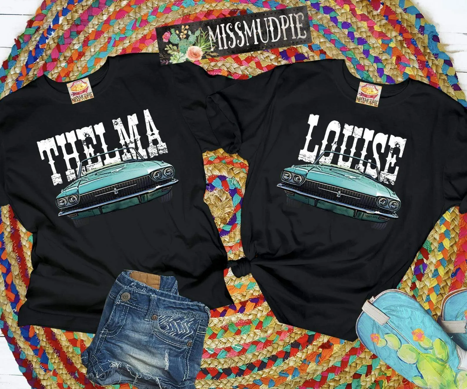 Thelma & Louise Tee ( Available in BLACK or WHITE )