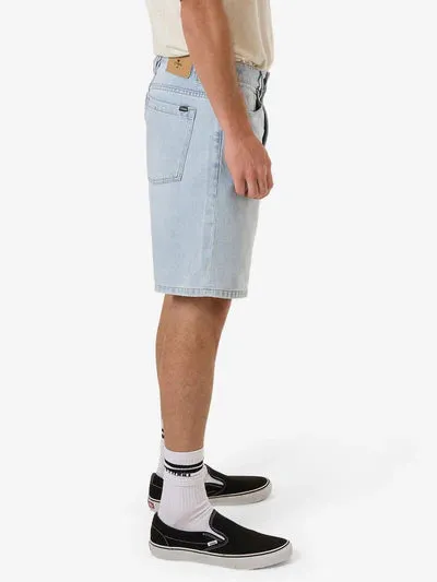 THRILLS - SLACKER DENIM SHORT - ETHER BLUE