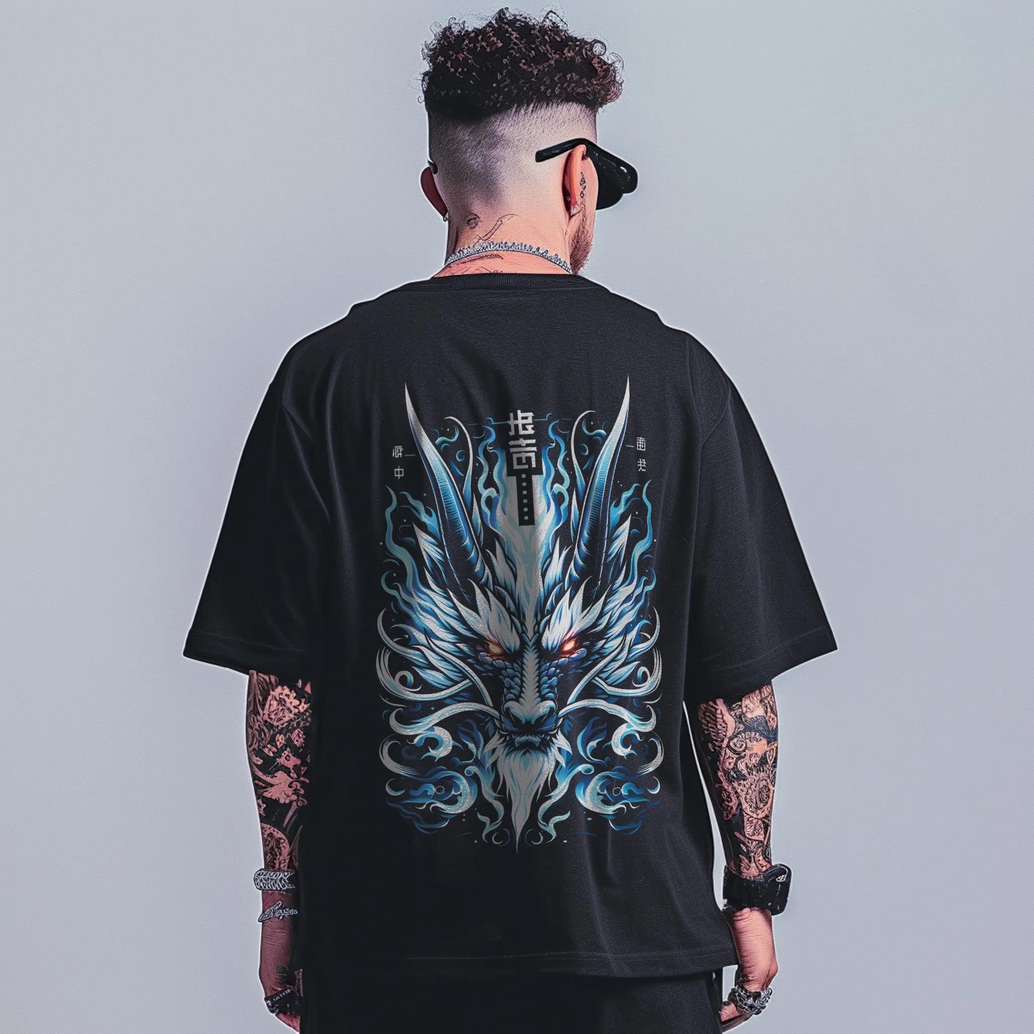 Unisex Oversized Graphic Tees Dragon Soul T-Shirt