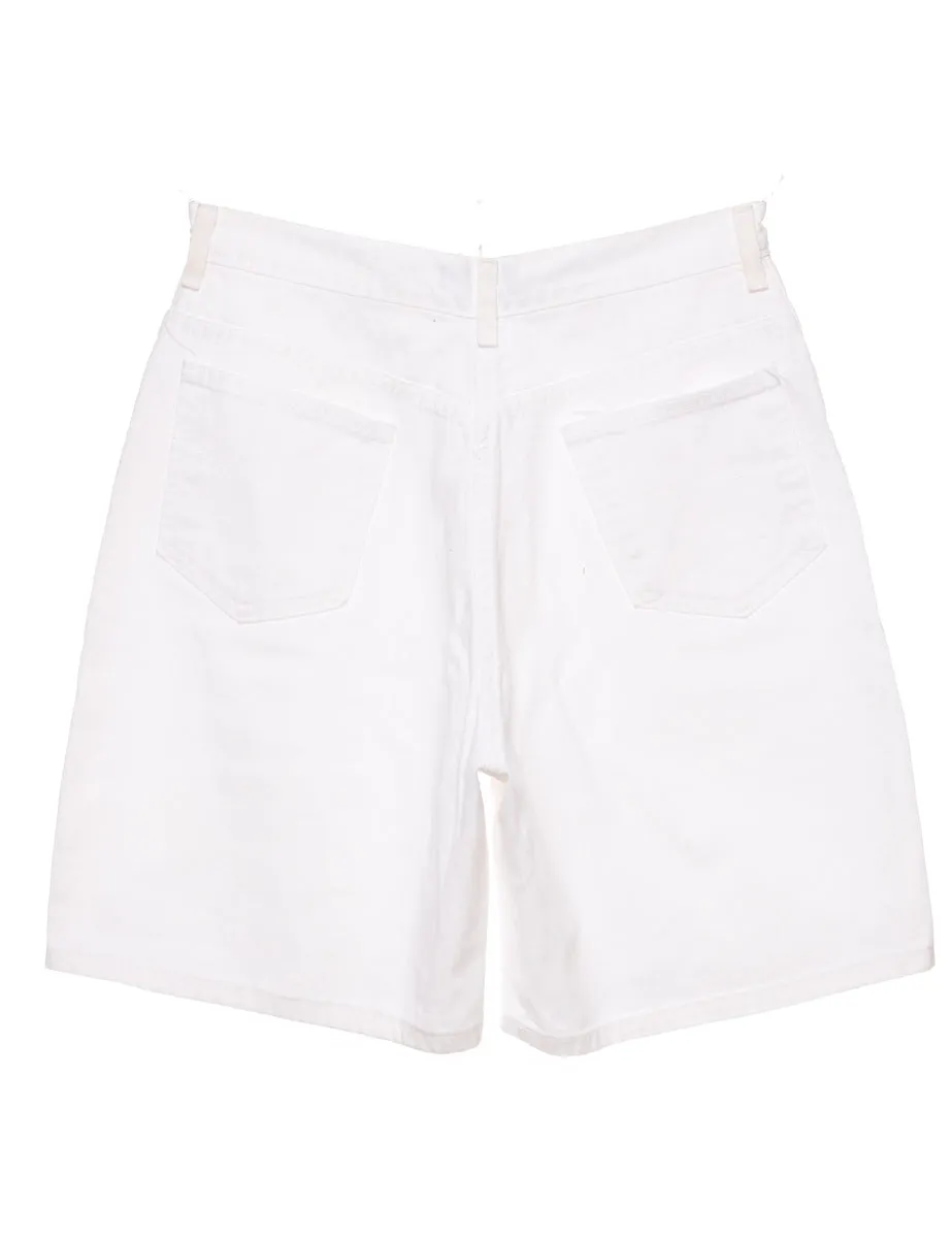 White Denim Shorts - W28 L8