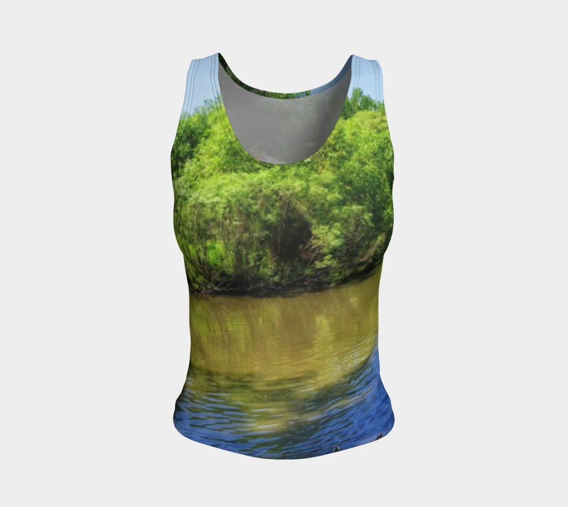 Women's All-Over Fitted Regular Tank Top - Confederation Park Pond