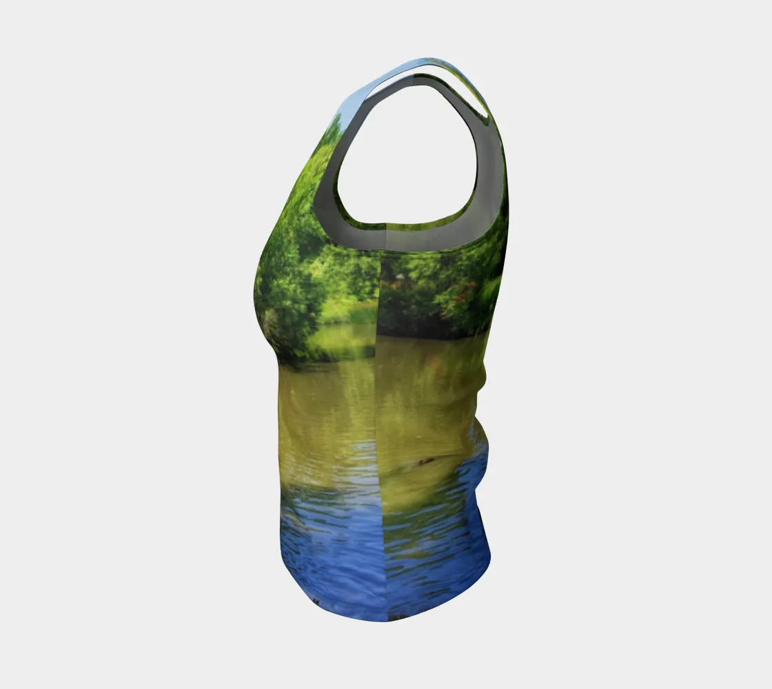 Women's All-Over Fitted Regular Tank Top - Confederation Park Pond