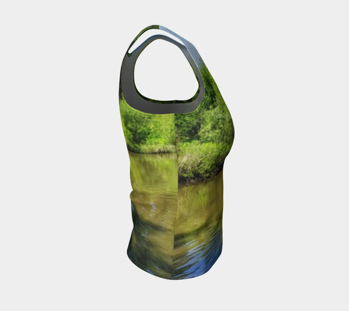 Women's All-Over Fitted Regular Tank Top - Confederation Park Pond