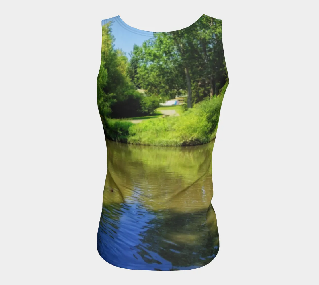 Women's All-Over Fitted Regular Tank Top - Confederation Park Pond