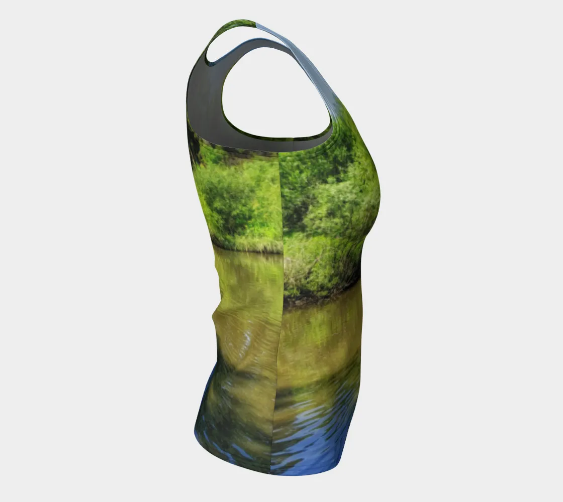 Women's All-Over Fitted Regular Tank Top - Confederation Park Pond