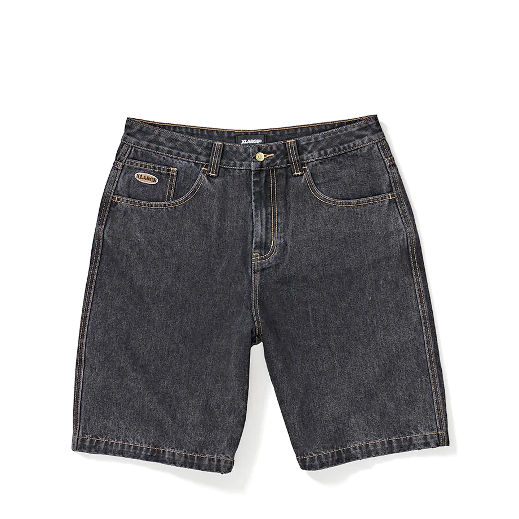 X-Large 91 Bull Denim Shorts Washed Black